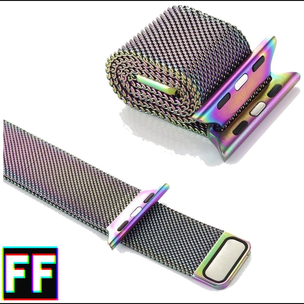 Iridescent Milanese Loop Band for Apple Watch - Picture 4 of 8